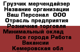 Грузчик-мерчендайзер › Название организации ­ Ваш Персонал, ООО › Отрасль предприятия ­ Розничная торговля › Минимальный оклад ­ 12 000 - Все города Работа » Вакансии   . Кемеровская обл.,Прокопьевск г.